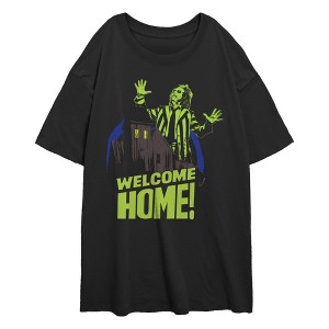 Junior's Beetlejuice Beetlejuice Retro Welcome Home T-Shirt - 1 of 2