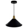 CWI Lighting Brave 1 Light Black Mini Pendant - 2 of 4