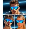 grinderPUNCH UV 400 Sports Sunglasses Cycling Glasses, Biking Goggles Running Hiking Golf Fishing Driving (Black) - 3 of 4