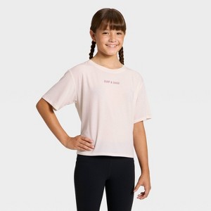 Girls' Beyond Ease Crop Boxy T-Shirt - All In Motion™ - 1 of 4
