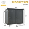 NicBex 5x3 Ft Outdoor Storage Shed with Lockable Doors for Garbage Cans,Backyard Garden,Patio - 3 of 4
