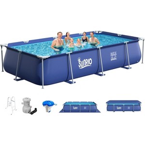 Sunrio  Rectangular Above Ground Pool – Durable Steel Frame Family Pool - 1 of 4