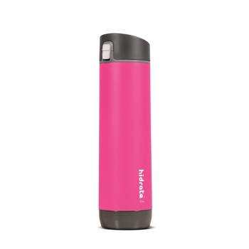 HidrateSpark 21oz Vacuum Insulated Stainless Steel Bluetooth Smart Water Bottle with Chug Lid - Pink