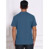 INSPIRE CHIC Men's Henley Shirt Breathable Short Sleeve Button Down T-Shirts - 3 of 4