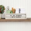 The Lakeside Collection Holiday Bathroom Countertop Storage Tray With Rotating Phrases - White - 4 of 4