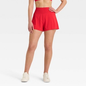 Women's 3" Knit Waistband High-Rise 2-in-1 Shorts - All In Motion™ - 1 of 4