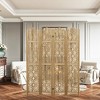 Dovelina 67"H Wooden Foldable Room Divider Panels Freestanding Room Privacy Screen - 2 of 4