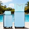 Lyngins 20/24 Inch 4 PCs Carry on Luggage Sets with Travel Duffel Bag and Toiletry Bag,Suitcases Sets with Spinner Wheels for Family Trips - 2 of 4