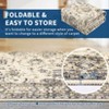 Machine Washable Area Rugs-  Non-Slip Distressed Print Carpet for Bedroom ,Dining Room ,Home Office - 4 of 4