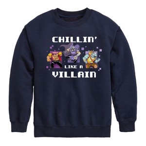 Boys' - Teenage Mutant Ninja Turtles - Chillin Like A Villain Graphic Long Sleeve Fleece Sweatshirt - 1 of 4