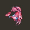 Junior's Design By Humans Betta Fish By GisaPizzatto T-Shirt - 2 of 3