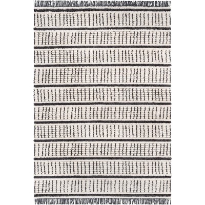 Well Woven Vihno Stripes Geometric Ivory Area Rug