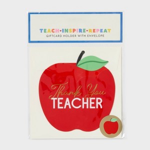 Die-cut Teacher Appreciation Gift Card Holders Apples - Spritz