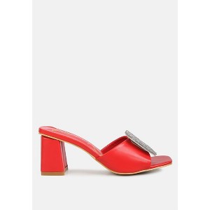 Naflah Rhinestone Embellished Slip On Heels Women - 1 of 4