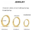Small Hoop Earrings for Women Tiny Cartilage Hoop Earrings for Men Helix Daith Tragus Ear Hugging Hoop Earrings Sleeper Hypoallergenic Earrings - 4 of 4