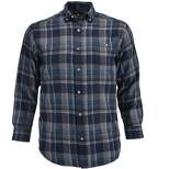 Falcon Bay Mens Big and Tall Soft Yarn Dyed Button Down Flannel Shirt