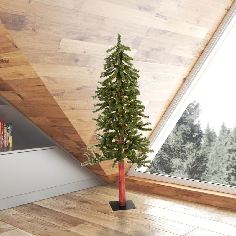 Vickerman Natural Alpine Artificial Christmas Tree, 3 of 4