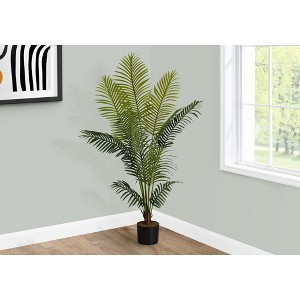 NicBex Artificial Tree Artificial Plant 57" Tall Artificial Palm Tree with Pot, Room Decor for Home Office Foyer Porch - 1 of 4