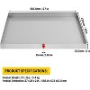 Coucheta Heavy-Duty Leak-Proof Washing Machine Pan, No-Drain Stainless Steel Tray with Anti-Vibration Feet for Washer & Dryer, Multi-Size - 2 of 4
