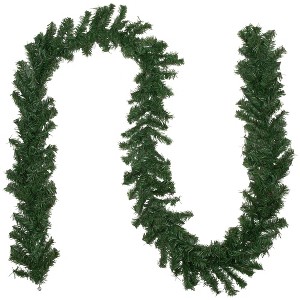 Northlight Canadian Pine 2-Tone Artificial Christmas Garland - 9' x 8" - Unlit - 1 of 4