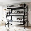 KTMBDW Heavy Duty Triple Bunk Bed, Twin-Size Metal Bunkbeds with Ladder, Family-Friendly for All Ages, Bedroom, No Box Spring Needed, Easy Assembly - 3 of 4
