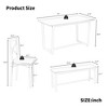 NicBex 4/6-Piece Industrial Style Dining Table Set & Backrest Chairs for Kitchen,Restaurant,Modern Dinette Set with Metal Frame Bench - 4 of 4
