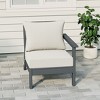 WestinTrends  Avalon Outdoor Patio HDPE Right Arm Facing Sectional Corner Club Chair with Patio Cushions - 2 of 4