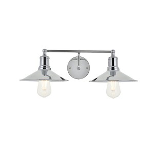 Elegant Lighting Etude 2 light chrome Wall Sconce - 1 of 4