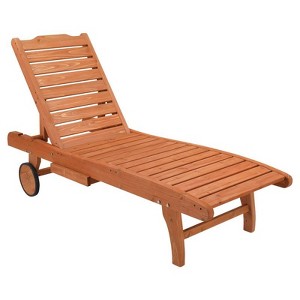 Karl Home |Outdoor Fir Chaise Lounge - 1 of 4