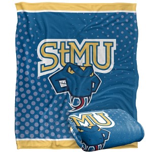 St. Mary'S University Logo Dots Silky Touch Blanket White 50x60 - 1 of 4
