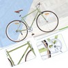 VisioGear Bicycles, Hybrid Bicycle with Single Speed, Bicycles for Men Women Adults, Commuter Bike with Adjustable Seat, Green, 64.97"*24.41"*38.52" - 3 of 4