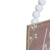 Northlight Beaded Hanger "Our Happy Place" Wall Plaque Art Decor 7.75" - 4 of 4