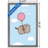 Trends International Pusheen - Enjoy Every Day Framed Wall Poster Prints - 3 of 4