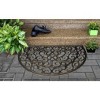 RugSmith Gold Moulded Vines Half-round Rubber Doormat Doormat - 2 of 4