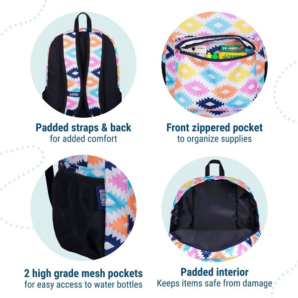 Mochila para niños Wildkin de 16 pulgadas – resistente, acolchada y espaciosa para niños y niñas 4