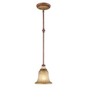 Livex Lighting Villa Verona 1 - Light Pendant in  Verona Bronze/Aged Gold Leaf - 1 of 1