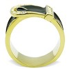 Slickblue IP Gold Ring for Women, Stainless Steel with Clear Top Grade Crystal, Unique Single-Tone Band, Size 5-10 - 3 of 4
