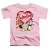 Toddler Boys' Looney Tunes Valentines Day Bugs Lola Tweety Taz Daffy T-Shirt For Toddler Boys And Girls - 2 of 4