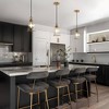 LNC Sallingboe Modern Geometric Kitchen Island Pendant  Lights, Polished Gold  with Textured Cylinder Glass,1/3/6Light,6.3in/26.2in/55.1in - 2 of 4