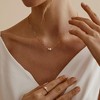 Pearl Necklaces for Women - HTUTWOO™ 14k Gold Plated Dainty Necklace, Pearl Drop Single Charm Pendant Necklace, for Teen Gifts - 3 of 4