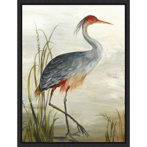 Amanti Art Grey Heron by Aimee Wilson Framed Canvas Wall Art - 1 of 4