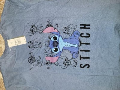 Women's Disney Stitch Short Sleeve Graphic T-shirt - Blue 3x : Target