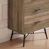 Okak Retro Tall Dresser for Bedroom with 5 Stylish Drawers,Wide Storage Chest of Drawers Nightstand for Closet Bedside Living Room Hallway - 4 of 4