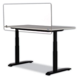 Safco 7517 Series Wellness Panel, 59.5 x 2.5 x 23.5, Acrylic, Clear - 1 of 1