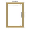 Amanti Art Grace Brushed Gold Narrow Framed Magnetic Dry Erase Board - 4 of 4