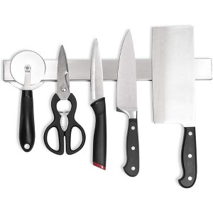 Juvale Wall Mounted Magnetic Knife Holder Strip (16.5 x 1.6 x 0.6 Inches) - 1 of 4