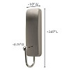 Command Medium Sized Hook Nickel: Heavy Duty Decorative Towel Hook, Silver, 3 lb Capacity, Painted Finish - 3 of 4