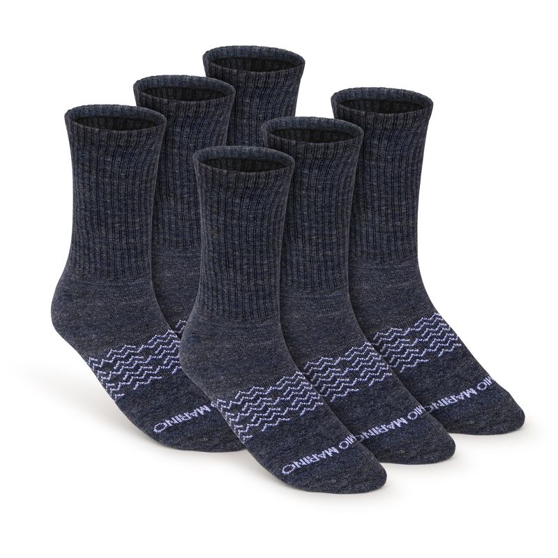 Men's Moisture Control Athletic Crew Socks 6 Pack - Mio Marino, 2 of 6