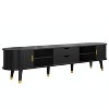 CAVINAS Modern Side Table Oval Coffee Table with Storage, Sliding Door and Charging Station, Sofa Side Table for Living Room, Bedroom - 4 of 4