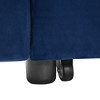 TiramisuBest Loveseats Sofa Bed with Pull-out Bed,Adjsutable Back and Two Arm Pocket,Blue (54.5"x33"x31.5") - 4 of 4